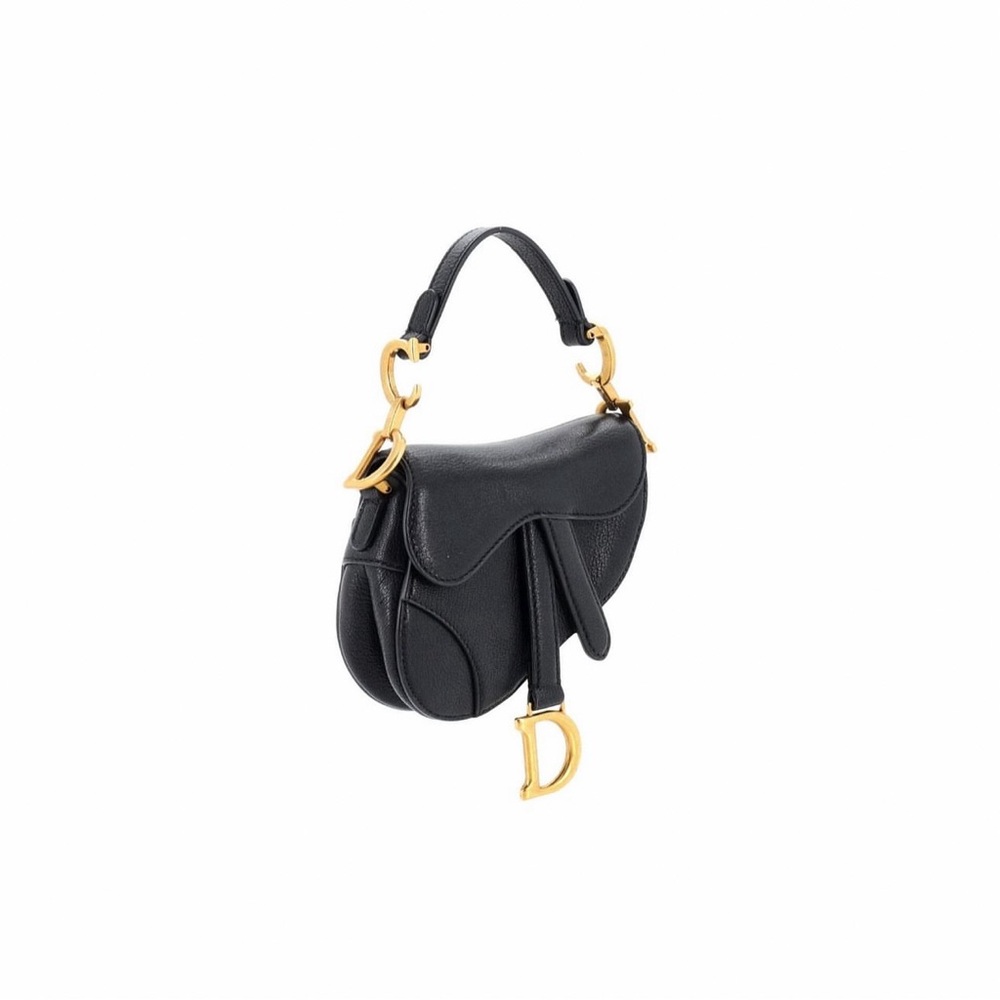 DIOR MICRO SADDLE BAG WITH STRAP